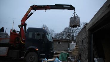Подъем керамзитобетона на перекрытие. г. Гатчина.